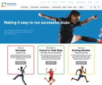 Sportscommunity.com.au(Empower your Sports Club Volunteers with Sports Community) Screenshot