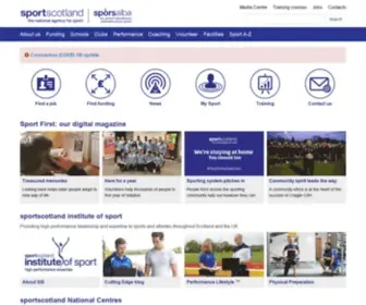 Sportscotland.org.uk(Sportscotland the national agency for sport. We see a Scotland where sport) Screenshot