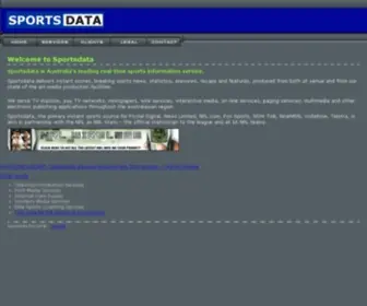 Sportsdata.com.au(The LIVE world of sports) Screenshot