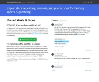 Sportsdatastuff.com(Sports Data Stuff) Screenshot
