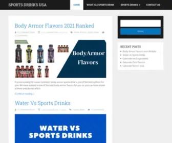 Sportsdrinksusa.com(Sports Drinks USA) Screenshot