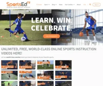 Sportsedtv.com(FREE, World-Class Online Sports Training Videos) Screenshot