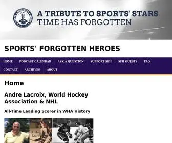 Sportsfh.com(Sports' Forgotten Heroes) Screenshot