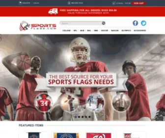 Sportsflags.com(Your source flags & banners for all major sports teams) Screenshot