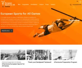 Sportsforall2018.eu(Sportsforall 2018) Screenshot