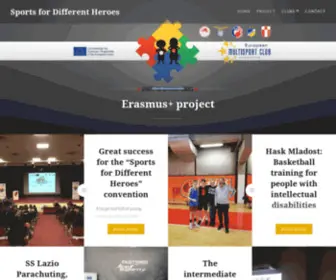 Sportsfordifferentheroes.com(Erasmus) Screenshot
