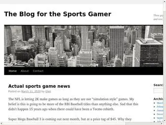 Sportsgamerblog.com(The Blog for the Sports Gamer) Screenshot