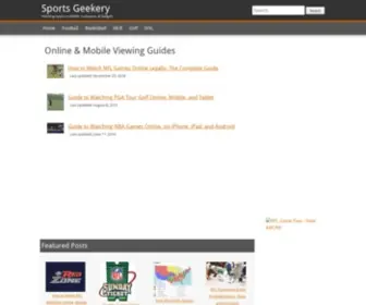 Sportsgeekery.com(Sports Geekery) Screenshot