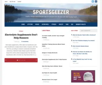 Sportsgeezer.com(Health, fitness and lifestyle tips for people over 50 who still like to play hard) Screenshot