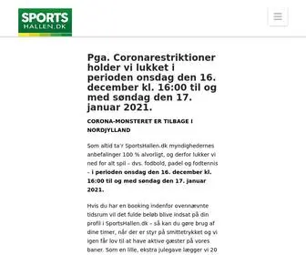 Sportshallen.dk(Fodbold & Padel tennis) Screenshot