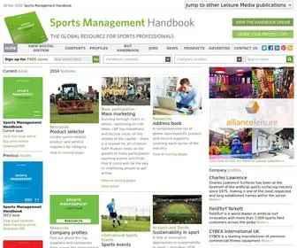 Sportshandbook.com(Sports Management Handbook) Screenshot