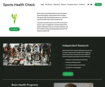 Sportshealthcheck.com.au(Sports Health Check) Screenshot