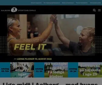 Sportshojskolen.dk(Tag på højskole på Aalborg Sportshøjskole) Screenshot