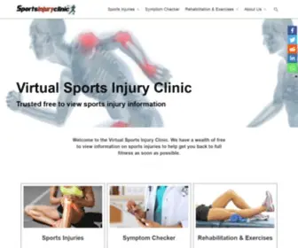 Sportsinjuryclinic.net(Virtual Sports Injury Clinic) Screenshot