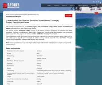 Sportsinsurancehawaii.com(A World of Sports) Screenshot