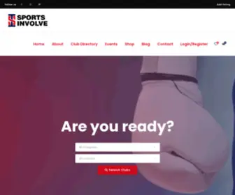 Sportsinvolve.com(Main Home) Screenshot