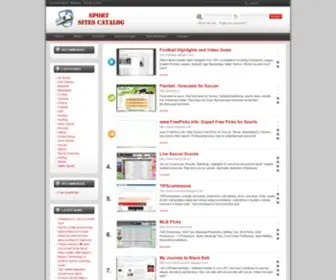 Sportsitescatalog.com(Sport Sites Catalog) Screenshot