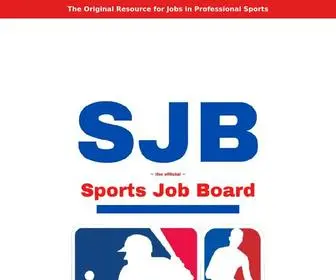 Sportsjobboard.com(Sports Job Board) Screenshot