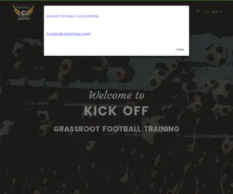 Sportskeralakickoff.org(Kick off Football) Screenshot