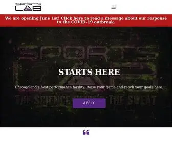 Sportslabllc.com(The Sports Lab) Screenshot