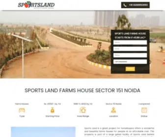 Sportslandnoida.net.in(Sports Land Farm House) Screenshot