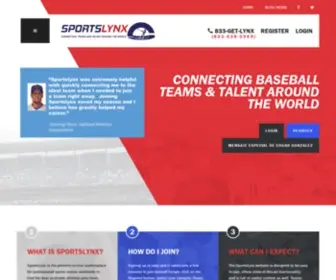 Sportslynx.com(Connecting Teams & Talent Around the World) Screenshot