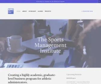 Sportsmanagementinstitute.com(Sports Management Institute) Screenshot