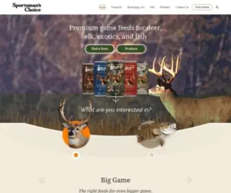 Sportsmanschoicefeeds.com(Sportsman's Choice Wildlife & Deer Feeds) Screenshot