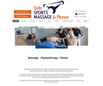Sportsmassage.com.au(Subiaco Sports Massage &amp; Physio) Screenshot
