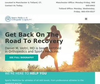 Sportsmedct.com(Sports Medicine & Orthopedic Surgery P.C) Screenshot