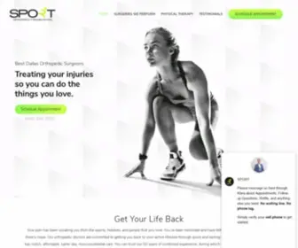 Sportsmedtexas.com(SPORT Orthopedics) Screenshot