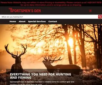 Sportsmensden.ca(The Sportsmen's Den) Screenshot