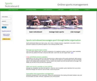 Sportsnoticeboard.com.au(Online sports management for clubs) Screenshot