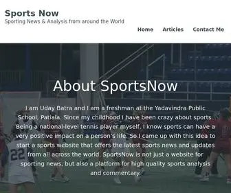 Sportsnowonline.com(Sporting News & Analysis from around the World) Screenshot