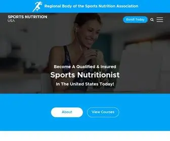 Sportsnutrition-USA.com(Become a Qualified & Insured Sports Nutritionist in the United States) Screenshot