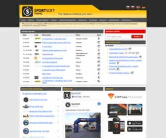 Sportsoft.cz(Profesionální čipová časomíra a výsledkový servis) Screenshot