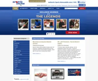 Sportsonline.com.au(Huge range of sports memorabilia) Screenshot