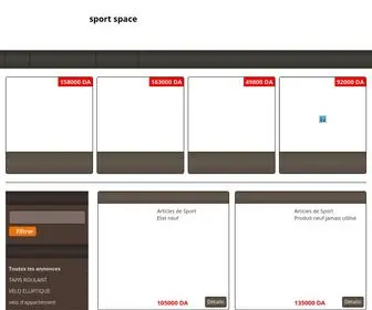 Sportspace-DZ.com(Sport space) Screenshot