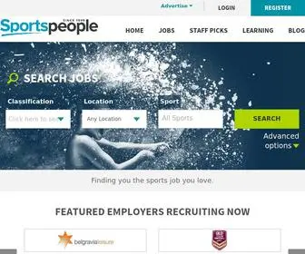 Sportspeople.com.au(Australia's Largest Sports Jobs Board) Screenshot