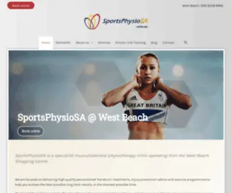 Sportsphysiosa.com.au(Getting you back in the game) Screenshot