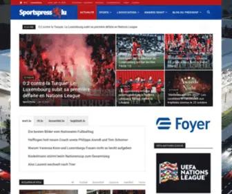 Sportspress.lu(Sports Press Luxembourg) Screenshot