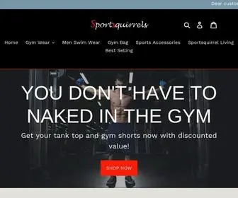 Sportsquirrels.com(This website) Screenshot