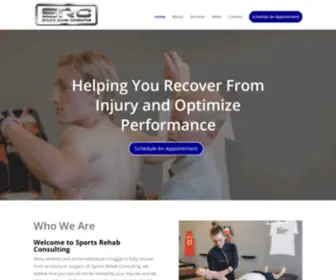 SportsrehABCOnsulting.com(Sports Medicine & Physical Therapy) Screenshot