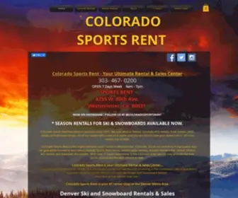 Sportsrent.net(Colorado Sports Rent Denver Ski) Screenshot