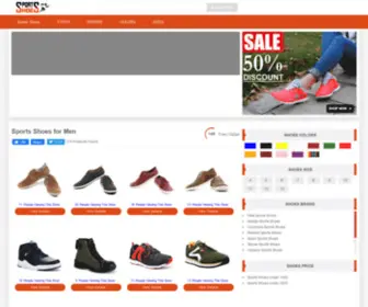Sportsshoesformen.in(Buy Sports Shoes for Men Online) Screenshot
