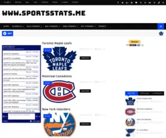 Sportsstats.me(Sportsstatsme is) Screenshot