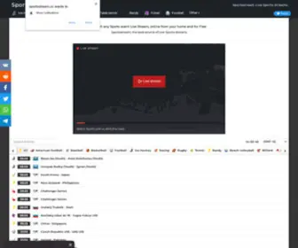 Sportsstream.cc(Sportsstream Sports Live Streams) Screenshot