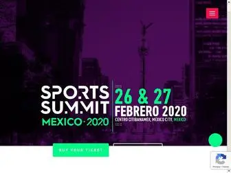 Sportssummit.mx(Sports Summit MX 2020) Screenshot