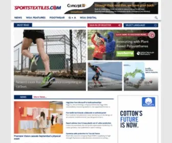 Sportstextiles.com(The world's leading publication for performance and sports) Screenshot