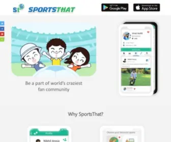 Sportsthat.com(Where Fans Connect) Screenshot